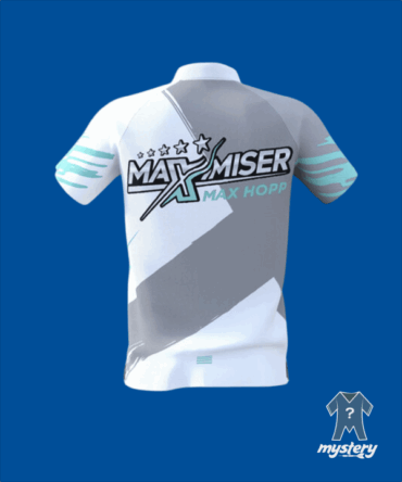 bulls max hopp matchshirt dartshirt achterkant